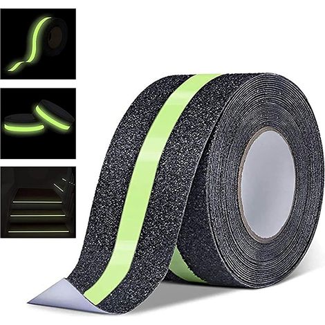 10m X 5cm Rutschfester Klebeband, Leuchtet Im Dunkeln, Rutschfeste Treppenstufen, Hochbelastbares Sicherheitsband Für Treppen, Stufen, Terrassen, Innen- Und Außenbereich