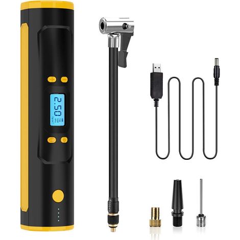 Tragbarer Luftkompressor Für Reifen, Schnelles Kabelloses Aufpumpen Mit 150 Psi, Luftpumpe Für Autoreifen Mit Wiederaufladbarem 6000-mah-akku, Luftpumpe Für Auto, Fahrrad Und Motorrad