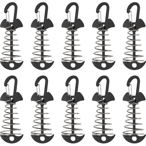 Patio-ankerstifte, 10 Stück Aus Aluminiumlegierung, Windfest Mit Schnallverschluss, Tragbarer Anker Für Outdoor-camping