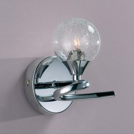 Led-wandlampe In Hellem Chrom Mit Transparentem Glasschirm, Kompatibel Mit G9-leuchtmitteln, Ideal Für Moderne Räume