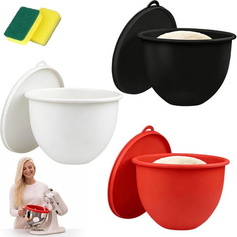3 Silikon-rührschüssel-aufsätze Für Küchenmaschinen Mit Kippkopf 4,7 L (5 Qt)