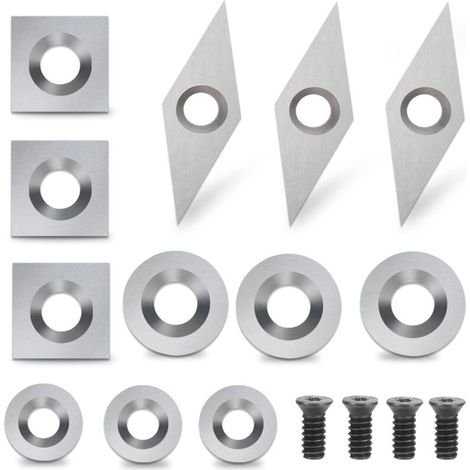 12-teilige Hartmetall-wendeschneidplatten Für Die Holzdreherei – Hartmetalleinsätze Für Drechseleisen