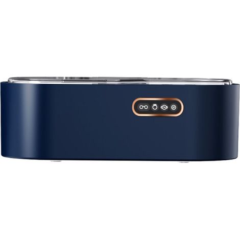 (bleu) Ultraschall-brillenreiniger, 450 Ml Ultraschallgerät Mit 4 Zeiteinstellungen Und 45 Khz, Professioneller Ultraschallreiniger Für Schmuck, Brillen, Uhren, Silberwaren, Ringe Und Halsketten
