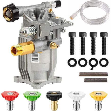 Horizontale Hochdruckreinigerpumpe Mit 3/4-zoll-welle, Maximaler Druck Von 2465 Psi Bei 2,6 Gpm, Ersatzpumpe Kompatibel Mit Simpson-modellen 90029, 520002, 520004, Dewalt Dxpw3