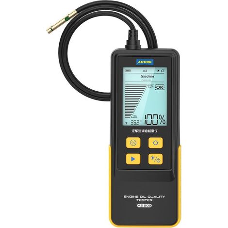 As503 Motoröltester, Testkit Für Benzin- Und Diesel-motoröl, Schneller Transmissions- Und Temperaturtest Mit 80 Cm Flexiblem Sensor
