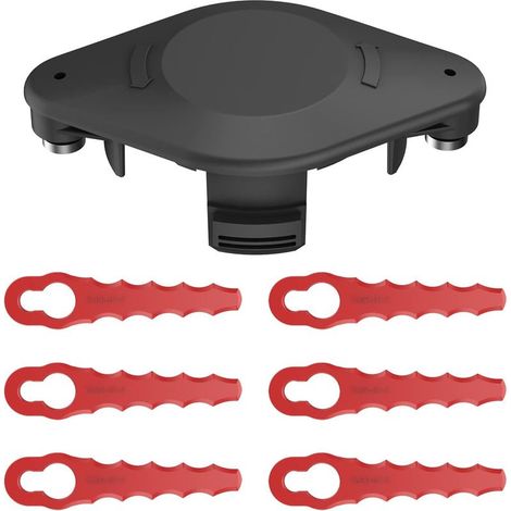 Doppeltes Messer-set Mit Gezackten Klingen Tlbr-01-1 – +6 Klingen – Für Hohes/dickes Gras – Kompatibel Mit Black & Decker A6481 / A6485 / Af-100