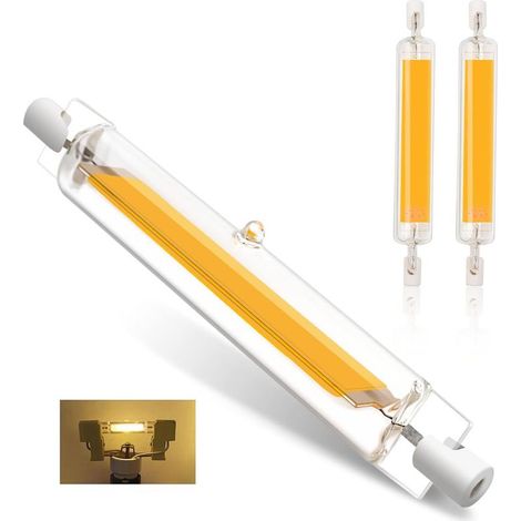 2 Led-r7s-lampen, 78 Mm, 10 W – Dimmbar, Warmweiß 3000 K