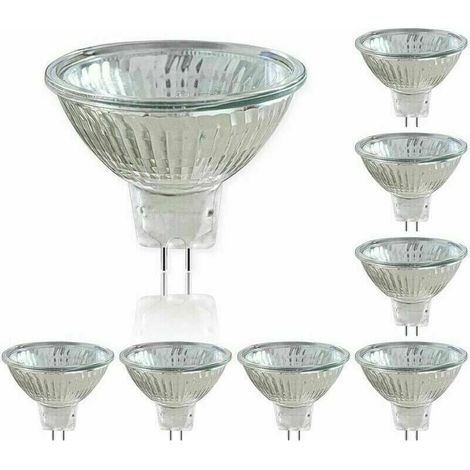 8er-pack 12v Halogenlampen Gu5.3 Reflektor 50w, Dimmbare Strahler, Mr16 Halogenspot-lampe, 660lm, Warmweiß 2700k, 36° Abstrahlwinkel, Sockel Mit 2 Stiften