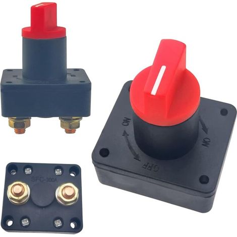 2er-pack Batterieisolatorschalter 12v/60v 300a – Stromabschaltung Für Boote, Marinefahrzeuge, Motorräder Und Geländewagen – Zuverlässiger Schutz Und Einfache Installation
