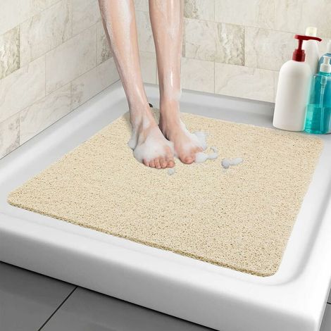 Rutschfeste Duschmatten, 60x60cm, Weiche Sicherheits-badematte Mit Abflussöffnungen, Pvc-massage-duschmatte Für Feuchtbereiche, Schnelltrocknend