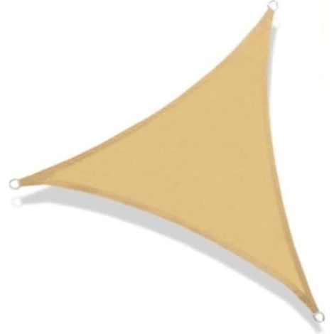 4x4x4 Meter, Dreieckiger Sonnenschutz, Uv-beständig Und Atmungsaktiv, Geeignet Für Terrassen, Sonnenschutz, Geeignet Für Garten- Und Hofaktivitäten, Beige