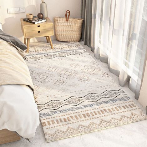 Flauschiger Teppich Mit Kurzem Fell, Keine Haarausfall, Moderner Teppich, Langlebig, Rutschfest, Türmatte Für Wohnzimmer, Schlafzimmer, Kinderzimmer, Eingangsbereich, Deko-d50160cm