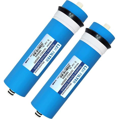 Wasserfilter-ersatz Für Ro-wasserreiniger, 3012-300 G Umkehrosmose-membran, Für Häusliches Umkehrosmose-wasserfilterelement In Membrangehäuse (2 Packungen)