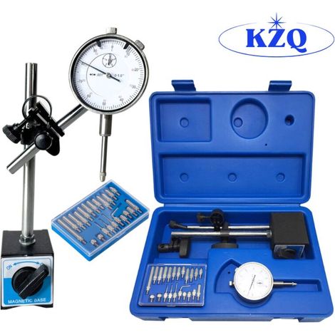Magnetischer Halter Mit Magnetbasis Für Zifferblattmessuhr, Messbereich 10 Mm Mit 0,01-mm-ablesung – 1 Satz