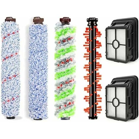 Bissell Crosswave 4 Hauptbürste + 2 Filter Sieb 1866 1785 2052 1713 2225 Zubehör Für Bissell Crosswave Staubsauger (4 Hauptbürste + 2 Filter Sieb)