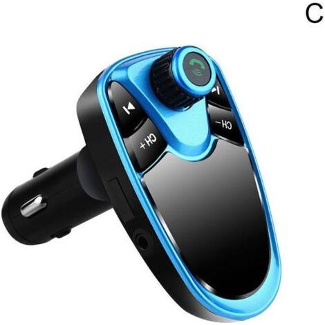 Bluetooth-mp3-player Für Das Auto, Freisprechfunktion, Fm-transmitter, Usb, Smartphone, Blau