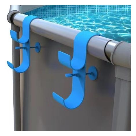 2pcs Schwimmbad-zaun Hamens Schwimm-hängewerkzeug Multifunktions-wandhaken Für Besen, Bürsten Und Rohre