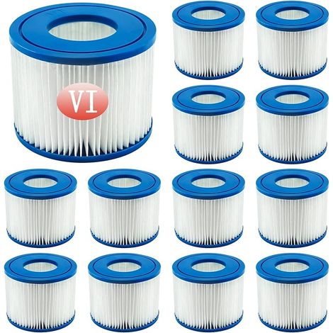 Filtre Vi-kartuschen Für Bestway-whirlpool, Ersatzfilterkartuschen Für Miami Vegas Monaco Bw58323, Passend Für Bestway 58239 (12 Stück)