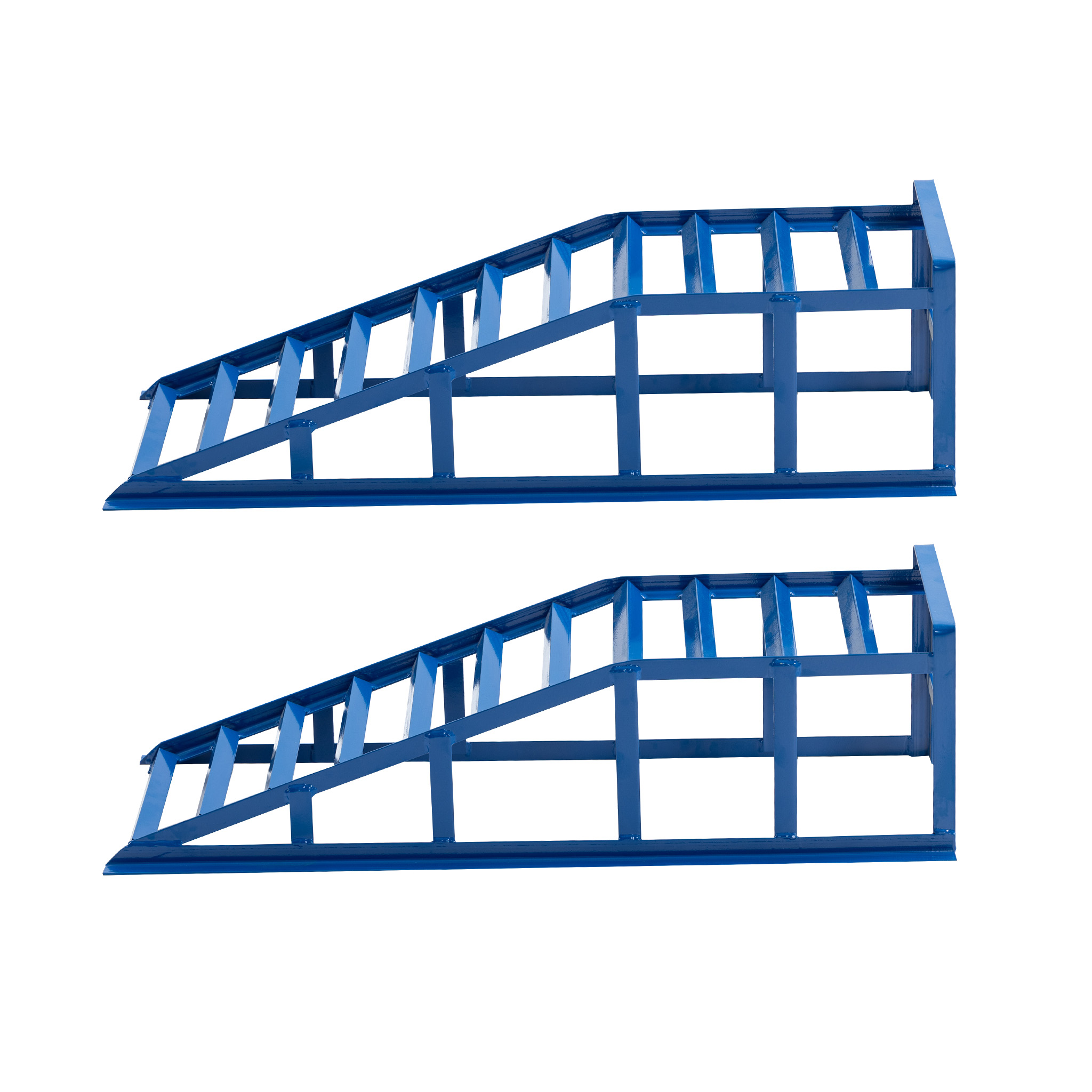 Blaue Hebebühne 2000 Kg, Flacher 23°-einstiegswinkel, Höhenverstellbar, Für Autopflege Und Ölwechsel, 94,8 Cm