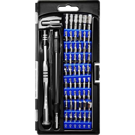 57-teiliges Magnetisches Präzisionsschraubendreher-set – Tragbare Reparatur Für Computer Und Brillen, Blau