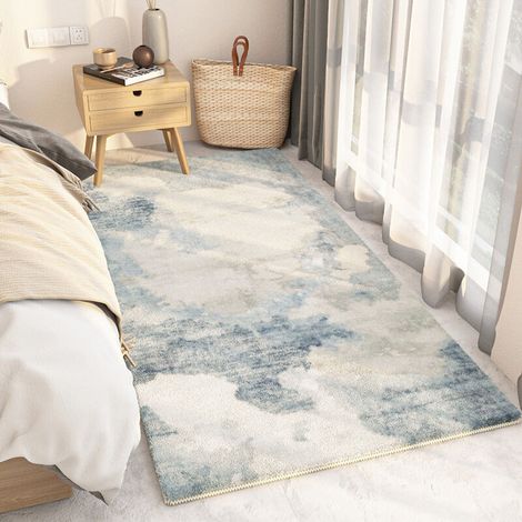 Flauschiger Teppich Mit Kurzem Flor, Keine Haarausfall, Moderner, Langlebiger, Rutschfester Teppich Für Tür, Wohnzimmer, Schlafzimmer, Kinderzimmer, Eingang – Deko – 60x160 Cm