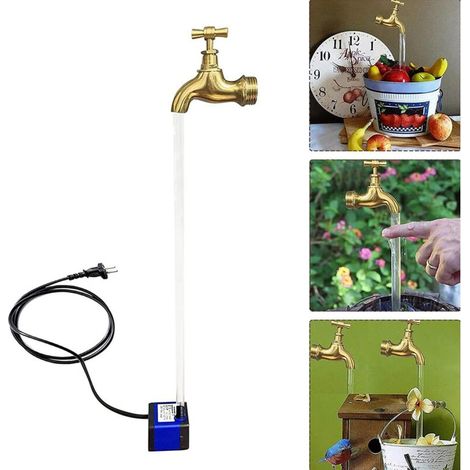 Unsichtbare Bewässerungsbrunnen Mit Fließendem Schnabel, Magischer Schwebender Wasserhahnbrunnen, Schwebender Wasserhahn Für Diy-gartenkunstdekoration