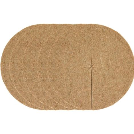 Lot 5 Mulchplatten Ø40 Cm Jute-filz Pflanzenschutz Gegen Unkraut Und Frost