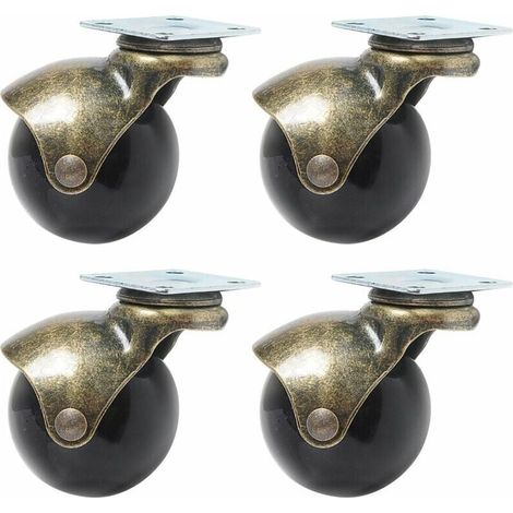 4 Stück Bronzekugeln Für Möbel, Kugelrollen Für Möbel, Durchmesser 40 Mm