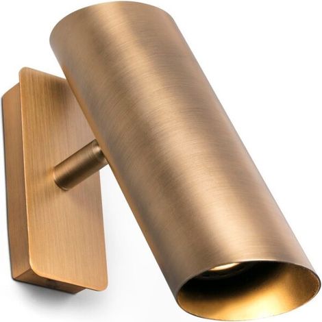 Wandlampe Aus Bronze Mit Gu10-fassung – Länge 21 Cm, Höhe 22 Cm, Breite 5,6 Cm – Ip20 – Universalspannung 100–240 V – Art.-nr. 29897