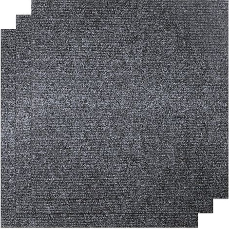 30 Stück Selbstklebende Teppichfliesen, 30 Cm X 30 Cm Bodenfliesen Zum Einfachen Abziehen Und Aufkleben, Rutschfeste Und Strapazierfähige Teppichfliesen Für Büro, Wohnzimmer, Schlafzimmer (dunkelgrau)