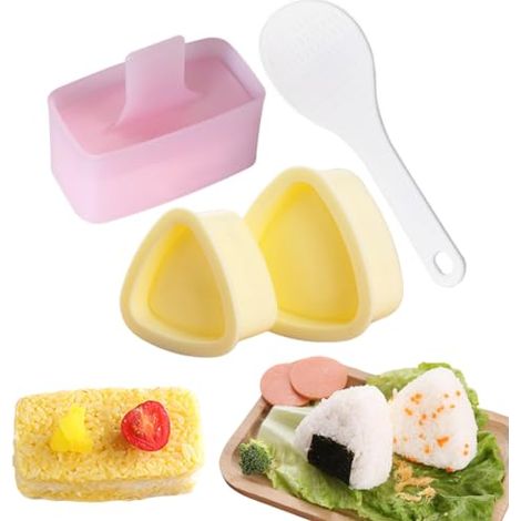 Dreieckiger Onigiri-maker, Diy-onigiri-mold, Dreieckiger Sushi-maker, Onigiri-maker Mit Reislöffel, In Wenigen Einfachen Schritten Für Perfekten Onigiri-sushi