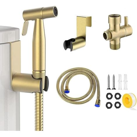 Edelstahl-bidet-toiletten-sprühset, Bidet-set, Armatur-sprüher (oder Wandmontage-rohrleitungssatz)