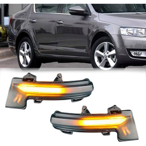 1 Paar Dynamische Led-blinker Spiegel Blinklicht Für Skoda Octavia Mk3 5e 2013 2014 2015 2016 2017 2018 2019 (gelb)