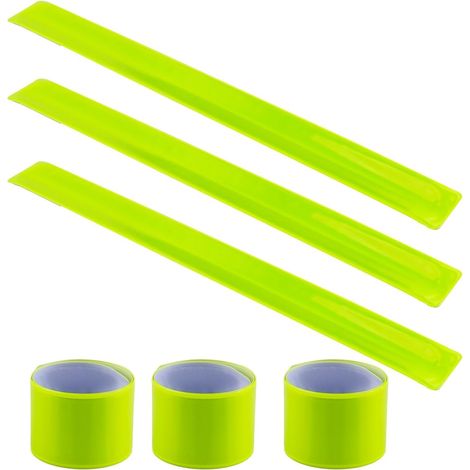 6 Stück Reflektierende Armbänder, 30x3 Cm Sicherheitsreflektoren Für Kinder Zur Erhöhung Der Sichtbarkeit, Leichte Reflektorstreifen Zum Joggen, Radfahren Und Reiten