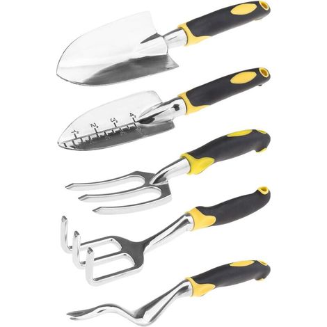 5-teiliges Gartengeräteset, Für Die Manuelle Bepflanzung Im Innen- Und Außenbereich, Geeignet Für Gartenanfänger (aluminiumlegierung)