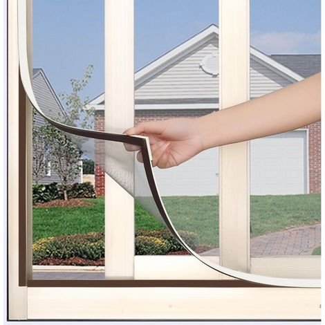 Magnetisches Fensterfliegengitter 100 X 120 Cm – Installation Ohne Bohren – Strapazierfähiges Glasfaser – Wirksamer Insektenschutz