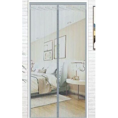 Magnetisches Fliegengitter, Automatisches Schließen, 100 X 220 Cm (grau)