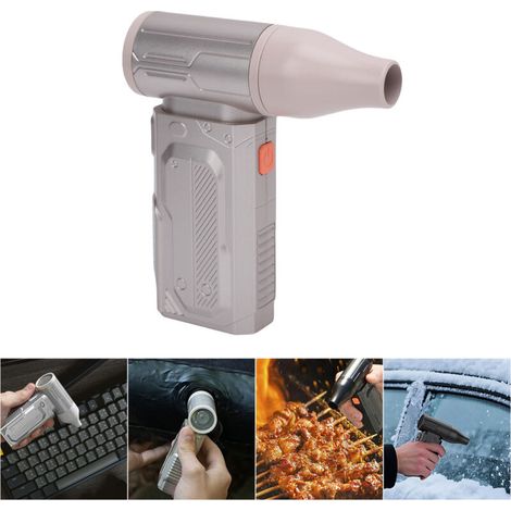 Mini Tragbarer Ventilator 13 W, Hohe Turbo-leistung, Abmessungen 124 × 63 × 35 Mm, Ideal Für Reisen, Strand, Picknick, Camping Und Schneeräumen