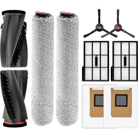 10-teiliges Ersatzteil-set E28 E25 Omni, Passend Für Saugroboter Eufy E28 Omni/e25 Omni, 2 Walzenbürsten, 2 Bürstenwalzen, 2 Seitenbürsten, 2 Hepa-filter, 2 Staubbeutel
