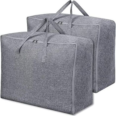 2er-set, Dickes Aufbewahrungstasche Für Bettdecken, Aufbewahrungstasche Für Kleidung Unter Dem Bett, Hülle Zur Aufbewahrung Von Bettdecken Mit Verstärktem Griff Für Steppdecken, Decken, Kissen Und Jac