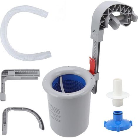 Oberflächenabscheider Für Pool, Wandmontage-skimmer-kit Zur Reinigung Von Oberirdischen Pools, Grau
