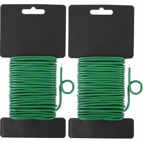 2er-pack Weiche Pflanzenbinder Für Garten, Ideal Für Zuhause, Büro Und Gartenarbeit, 20 Meter, Grün