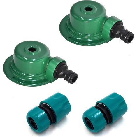 Automatischer Metallrasensprenger – 360°-abdeckung – Für Rasenflächen, Gärten Und Höfe – Inklusive 1/2-zoll-adapter (4er-pack)
