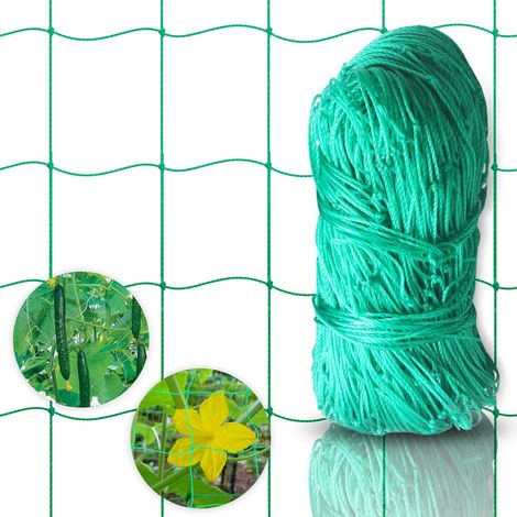 Ruderbootnetz Mit Großem Maschenmaß Für Eine Besondere Ernte Von Gurken, Tomaten Und Anderen Gemüsesorten Sowie Kletterpflanzen – Maße: 1,8 × 2,7 M