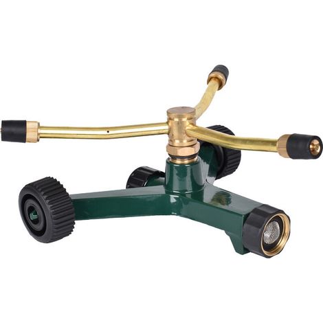 Automatischer Gartenbewässerungssprinkler Aus Messing Mit 360° Rotierendem Arm