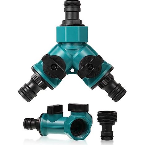 2-wege-schlauchverteiler - Wasserverteiler Für Gartenschlauch - Y-förmige Wasseranschlüsse - Y-schlauchanschlüsse - 1 Stück