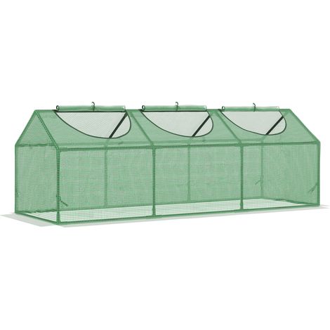 Gewächshaus Mit Fenster, Gewächshaus Aus Polyethylen 180 X 60 X 60 Cm, Grünes Tomaten-gewächshaus Und Frühbeet Für Garten Und Balkon