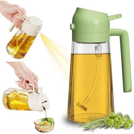 Olivenöl-sprühflasche (3 Stück), Sprüh- Und Gießbar, Vielseitiges Küchen-gadget, Lebensmittelecht, Für Grillen (grün)