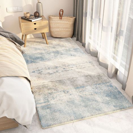 Flauschiger Teppich Mit Kurzem Flor, Keine Fusselbildung, Moderner, Langlebiger, Rutschfester Teppich Für Eingangsbereich, Wohnzimmer, Schlafzimmer, Kinderzimmer – 50 X 160 Cm