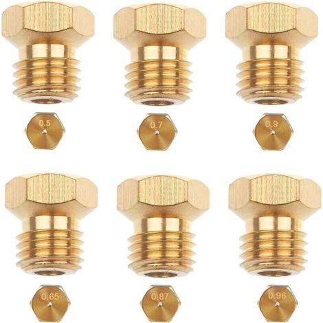 6 Stück Universelle Butan-düsen, Gasbrenner Für Gpl-kochplatten, Düsen, Einspritzdüsen Und Injektoren (0,5, 0,7, 0,87, 0,65, 0,9, 0,96)